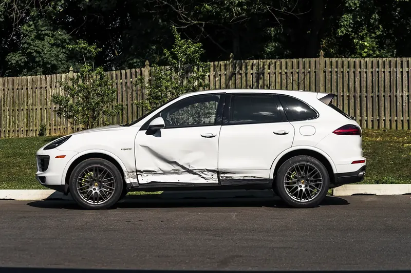 Porsche Cayenne on arrival