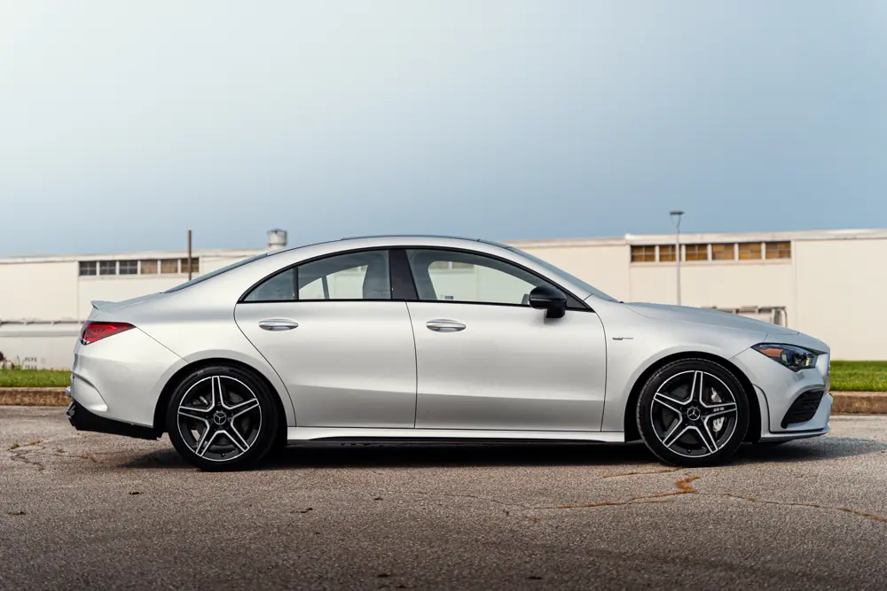 Silver Mercedes-Benz CLA